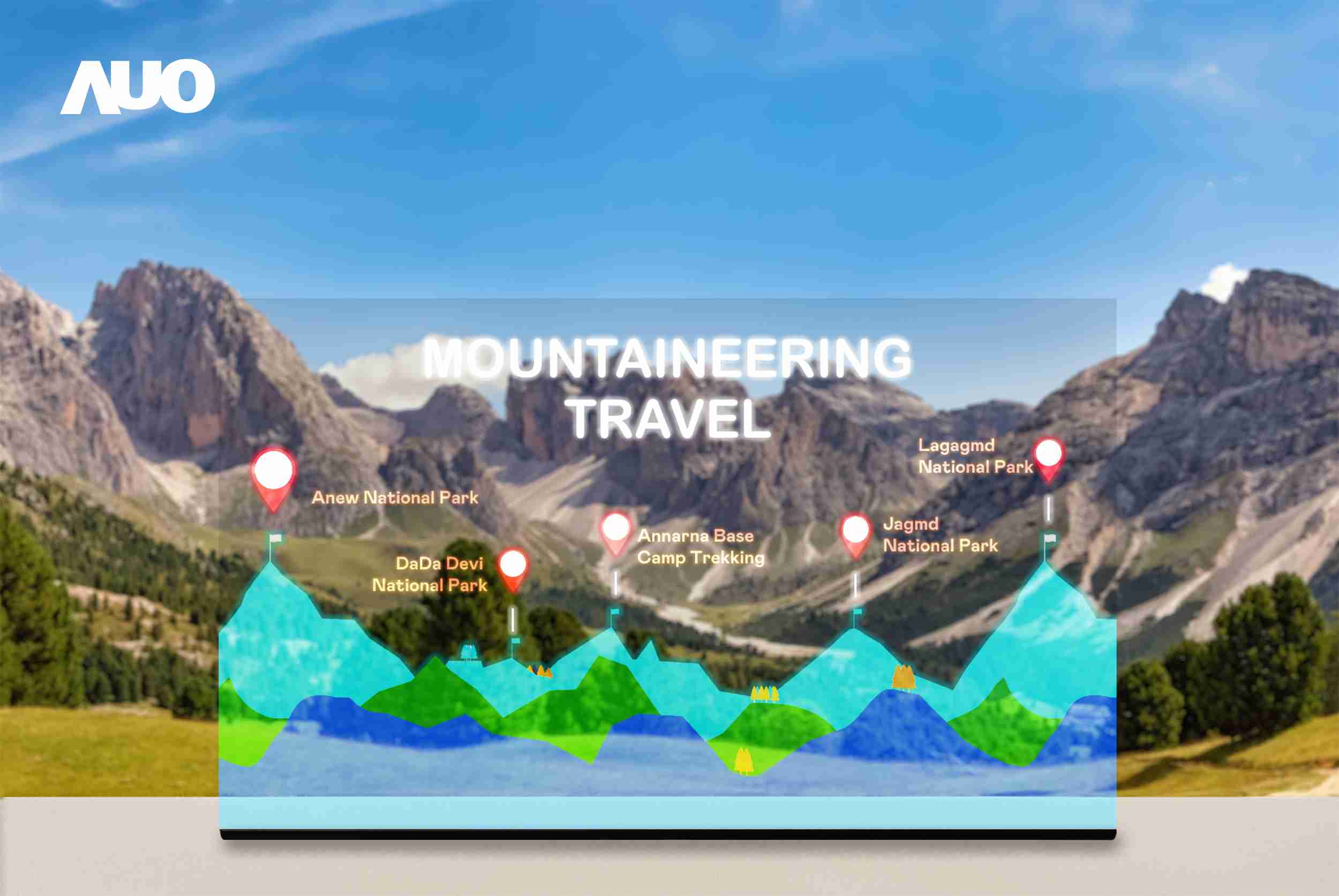 JDB电子展示全球单片尺寸最大(*)42吋透明Micro LED显示器拼接而成的〝64吋透明Micro LED显示器〞，，，，具备高透明度、、1,000 nits高亮度、、、广色域、、采用三边无边框的无缝拼接等多重特色，，，，呈现超高清、、、细腻画质而不遮挡后方视觉，，，满足层峰需求，，可广泛运用于零售、、、艺术展览或商业空间等场域